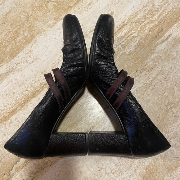 Anyi Lu Devine Pumps Black Block Heel - Picture 6 of 7